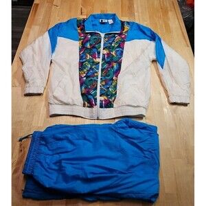 Vintage Bolo Spirit Jacket Full Zip And Pants Set Womens Medium Colorful